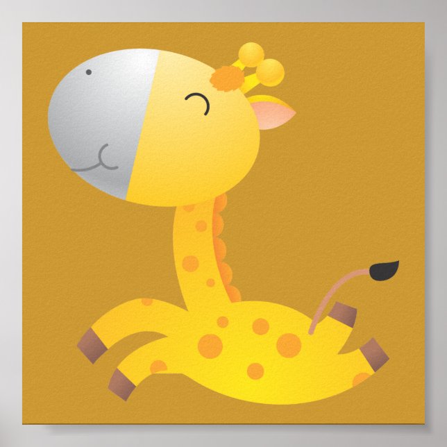 Poster Baby Giraffe/ Nursery Decor (Frente)