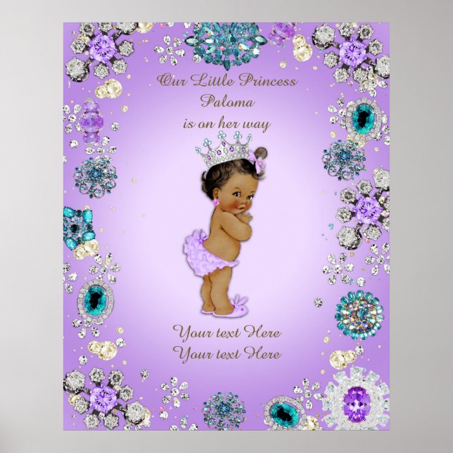 Poster Baby Girl, Lavanda, (Frente)