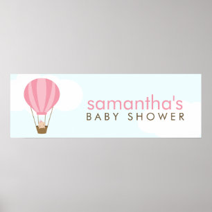 Poster Baby in a Balloon Baby Shower