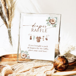 Poster Baby Is Brewing Coffee Baby Shower Diaper Raffle 