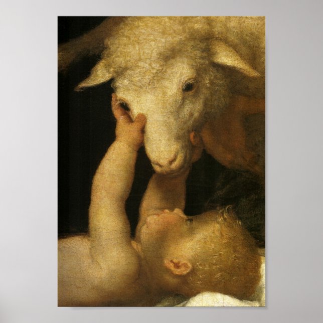 Poster Baby Jesus Toca Lamb (Frente)