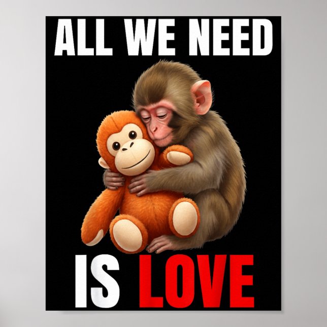 Poster Baby Monkey Punch Tudo o que Precisamos é Amor (Frente)