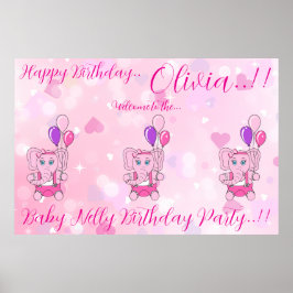 Poster Baby Nelly Festa de aniversário