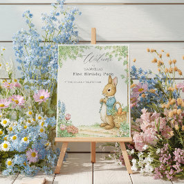 Poster Baby Peter Rabbit Garden Conselho de boas-vindas