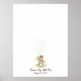 Poster Baby Puppy Fingerprint Guest Book