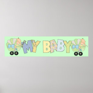 Poster Baby Shower Party Banner