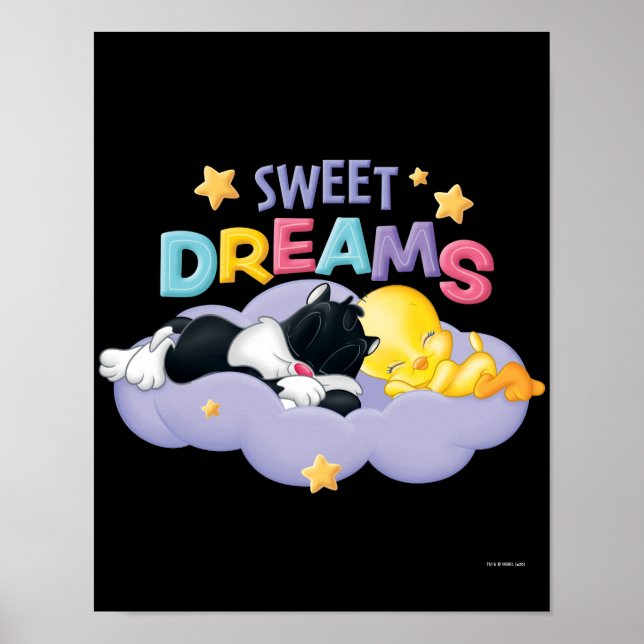 Poster Baby Sylvester e Tweety | Sonhos Doce (Frente)