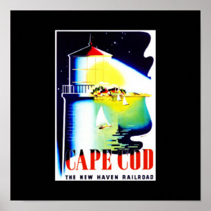 Póster Bacalhau do Viagem-Cabo do Poster-Vintage