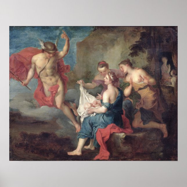 Póster Bacchus Entregue às Ninfas de Nysa (Frente)