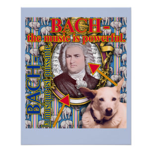 Póster BACH - a música é poderosa.