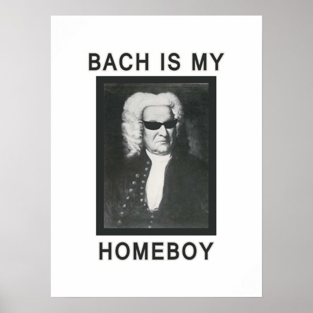 Póster Bach é meu Ficar em casa (Frente)