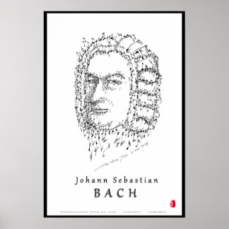 Póster Bach encara a música