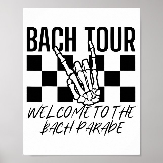 Poster Bach Tour Bem-Vindo À Bachel Gótica Bach Parade (Frente)