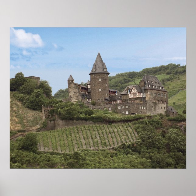 Póster Bacharach, Alemanha, Castelo de Stahleck, Palácio (Frente)