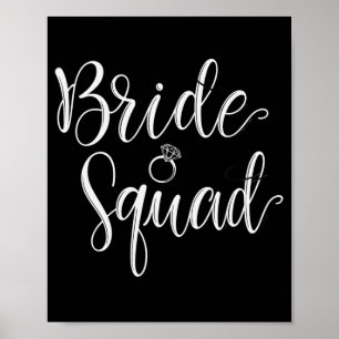 Poster Bachelorett do Partido Bridal Squad do Esquadrão d