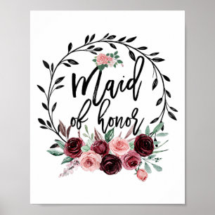 Poster Bachelorette de Casamento da Madrinha de casamento