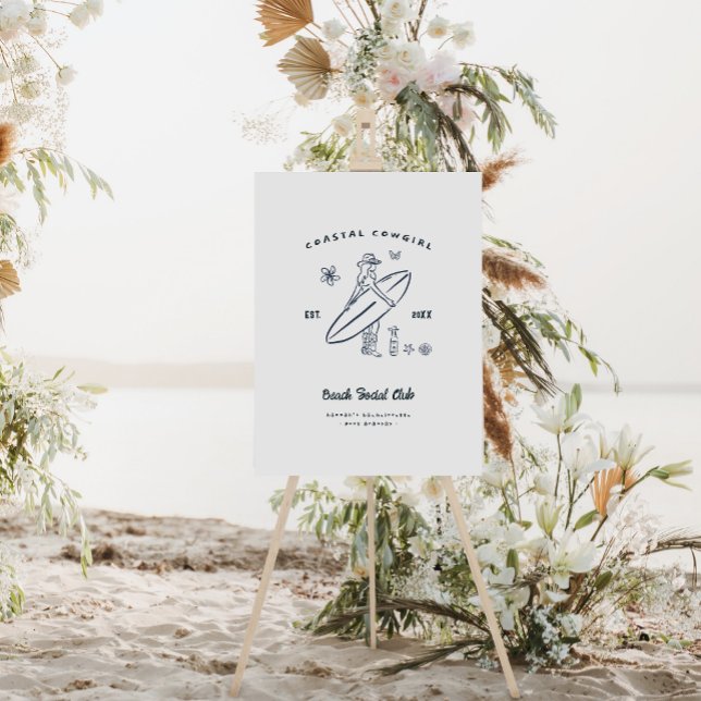 Poster Bachelorette de Cowgirl Costeira (Criador carregado)