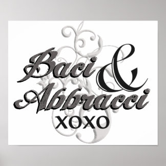 Poster Baci & Abbracci - Hugs & Kisses - XOXO