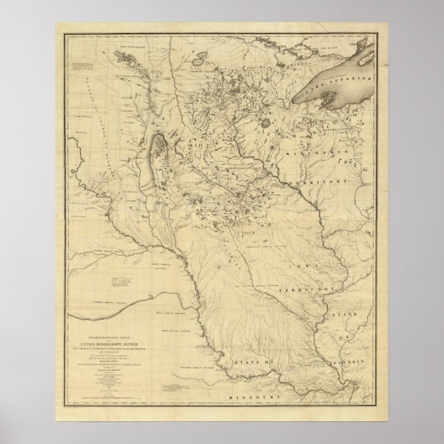Poster Bacia Hidrográfica do Rio Mississippi (Frente)