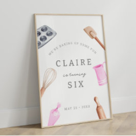 Poster Bacia Infantil de Aniversário | Boas-vindas ao par