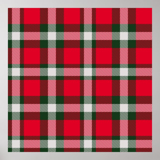 Poster Backgroun do design sem costura do Tartan verifica (Frente)