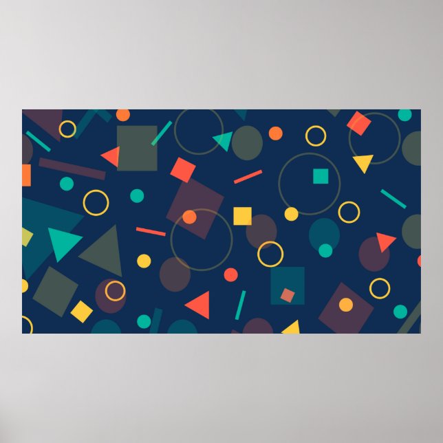 Poster Background backdrop geometric (Frente)
