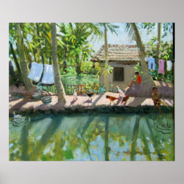 Póster Backwater Índia