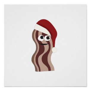 Póster Bacon do papai noel