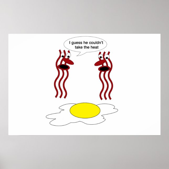 Poster Bacon e Ovo não aguentavam o calor (Frente)