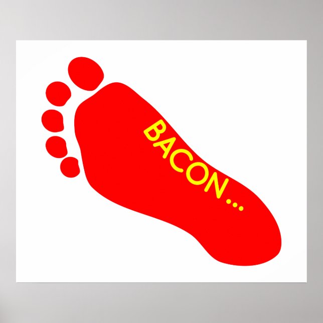 Poster Bacon Foot Tatuagem (Frente)