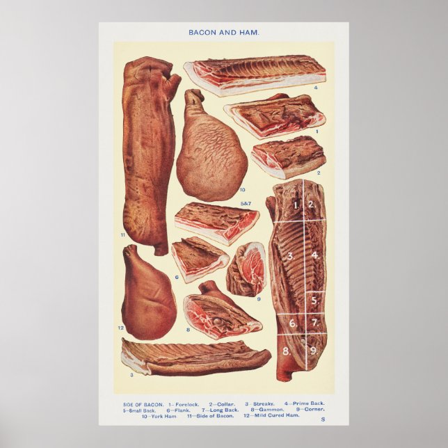 Poster Bacon & Ham (Frente)