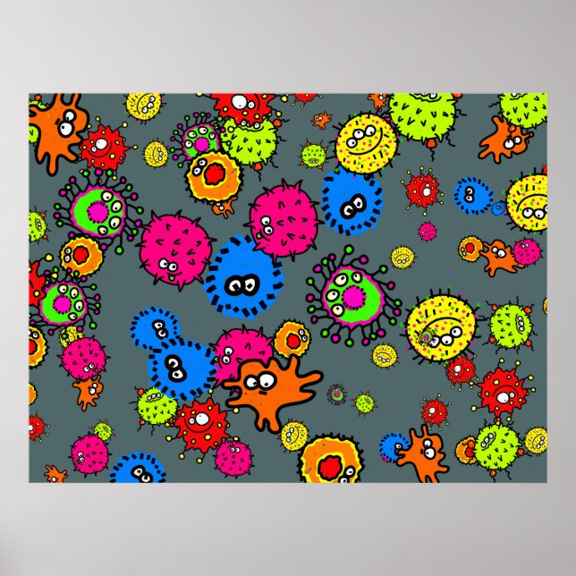 Póster Bacteria Wallpaper (Frente)