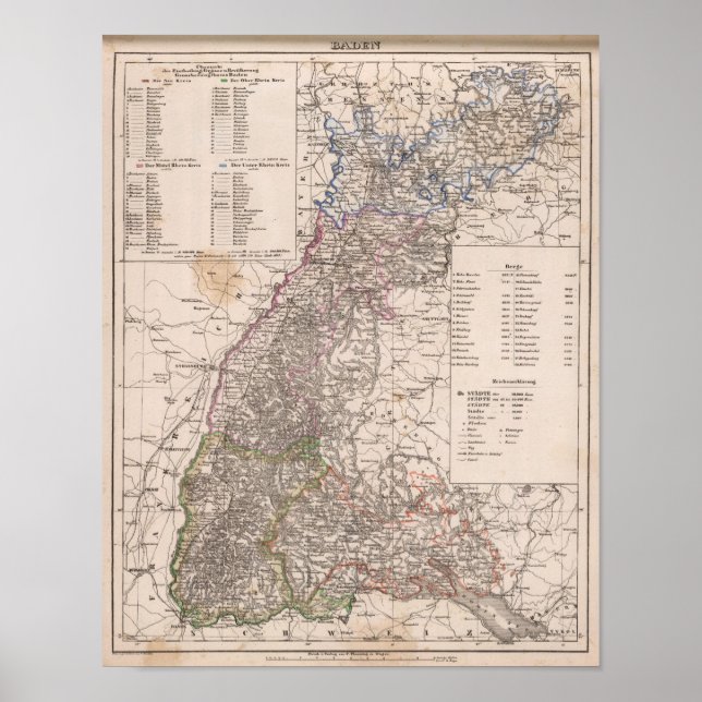 Póster Baden, Alemanha (Frente)