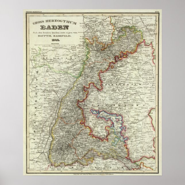 Póster Baden, Alemanha (Frente)