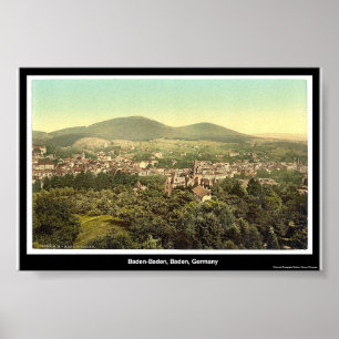Póster Baden-Baden, Baden, Alemanha