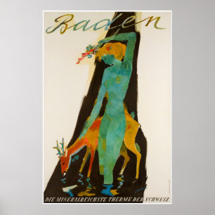 Poster Baden, morre DES Schweiz do therme do