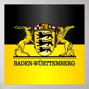 Poster Baden-WurWürttemberg Wappen