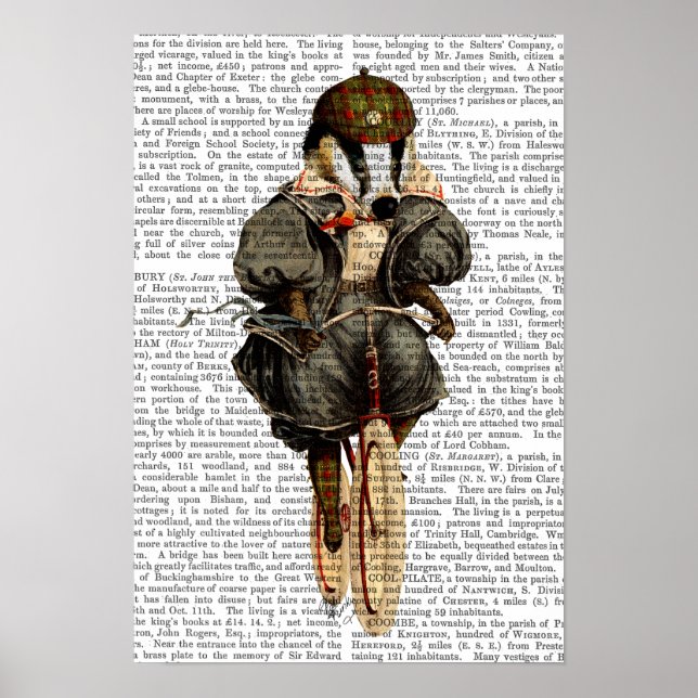 Poster Badger na Bicicleta Vintage (Frente)