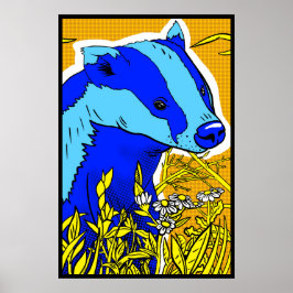 Poster Badger PopArt Retroativo