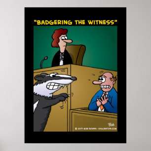 Poster "Badgering a testemunha "