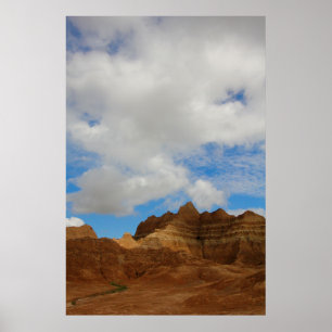 Poster Badlands National Park, Dakota do Sul