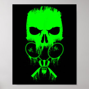 Poster Badminton Badminton Rackets Encerram O Jogo Do Rou