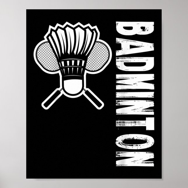 Poster Badminton desportivo (Frente)