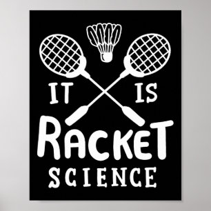 Poster Badminton É A Ciência De Racket