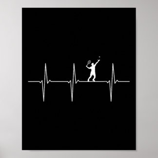 Poster Badminton Ecg Frequência Do Pulso Do Pulso Do Puls