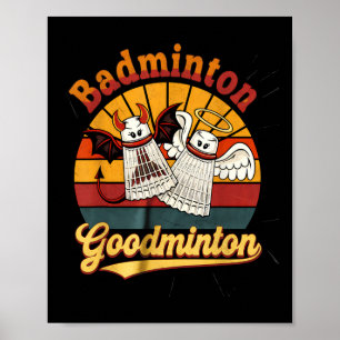 Poster Badminton Goodminton Engraçado Humor Esportivo