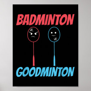 Poster Badminton Goodminton Racket Meme