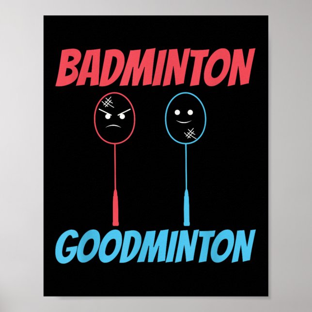 Poster Badminton Goodminton Racket Meme (Frente)