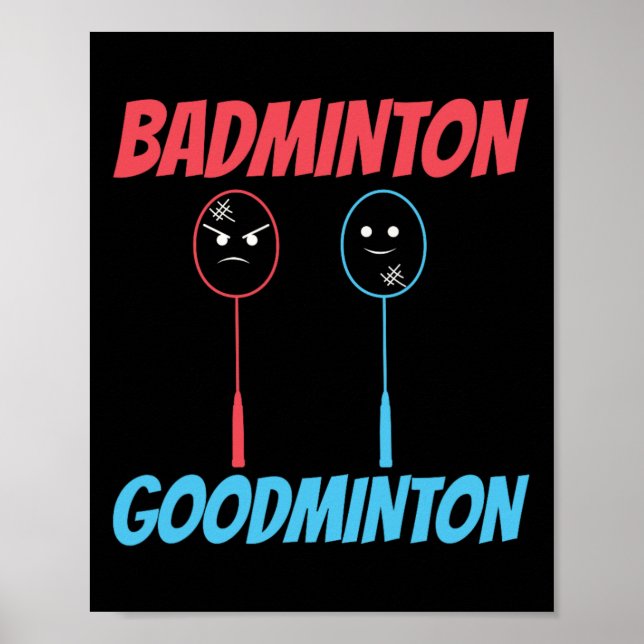 Poster Badminton Goodminton Racket Meme (Frente)