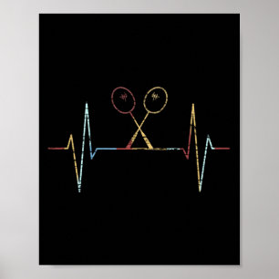 Poster Badminton Heartbeat